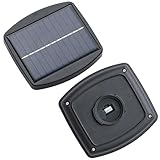 OVASTLKUY 1.2W LED Solar Panel for Patio Umbrella with 4-Pin Connector, Square Solar Charging Panel, Only for Umbrellas in OVASTLKUY Stores
