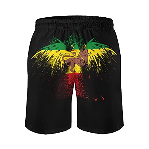 YeneSen-Rasta-Culture-Mens-Board-Beach-Shorts-Swimwear-Workout-Rastafarian-Rasta-Lion-Rasta-Lion-Basketball-Shorts-Pants