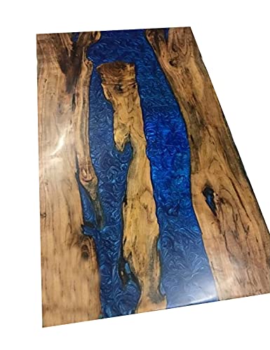 Custom Order Walnut Clear Brown Epoxy Table - Live Edge - River Table- Dining Table- Coffee Table- Kitchen Table - Office -%100 HANDMADE