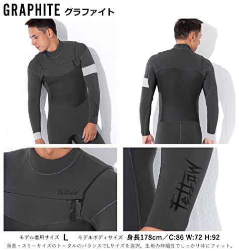 FELLOW ウェットスーツ フルスーツ 3mm メンズ チェストジッ