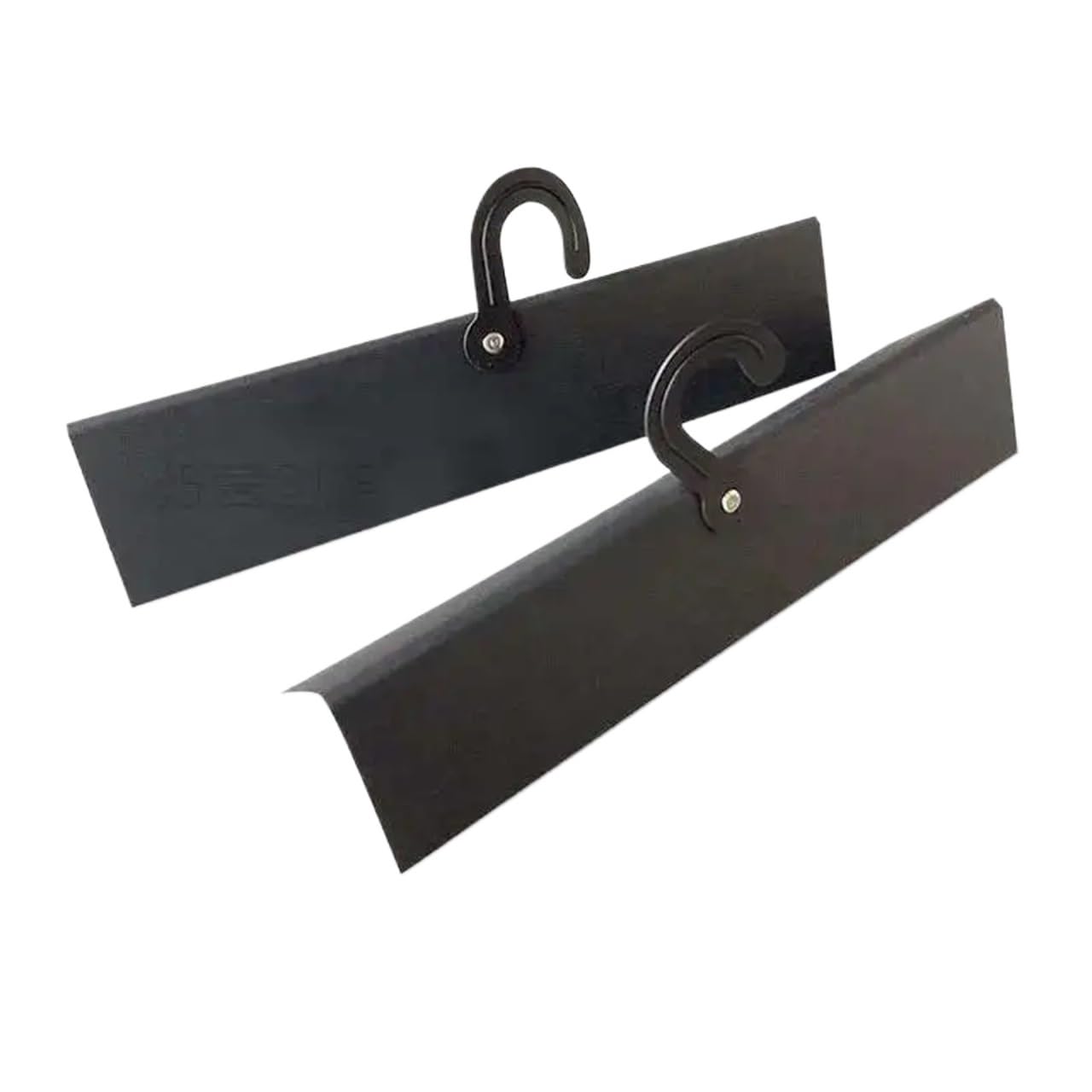 Paper Swatch Header Hanger 20pcs Rug Header Hanger Common Blank Fabric Card Plastic J Hook Leather Sample Cloth Pattern Hanging Display(Black)