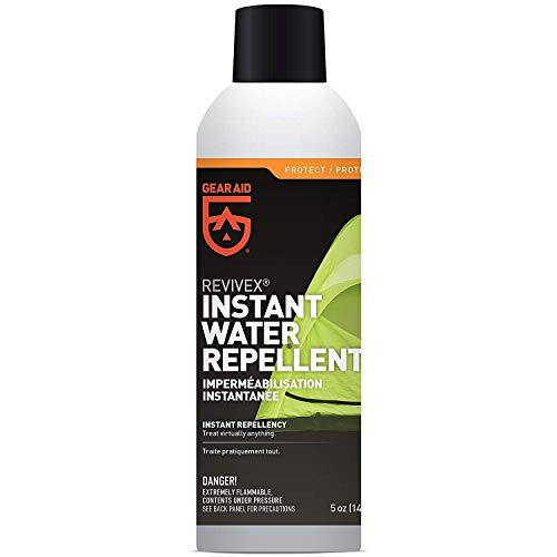 GEAR AID Revivex Instant Waterproofing Spray for Restoring Water Repellency Performance on Nylon Tents, Jackets, GORE-TEX, Paddle and Camping Gear, 5 fl oz