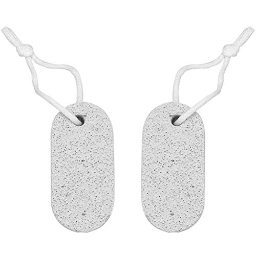 ATOMUS 2 Pcs Natural Pumice Stone Feet Care Cornea Hard Skin Removal for Feet and Hands Natural Foot Scrub to Remove Dead Skin Small