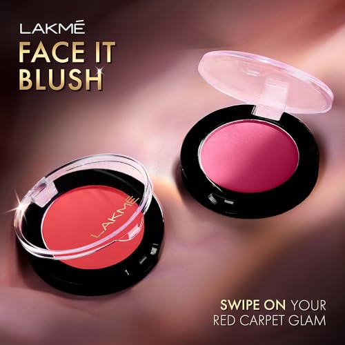 Lakme Face It Blush Peppy Peach B4 4gm - Image 2