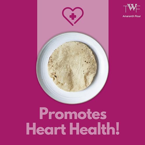 Image of TWF Virgin Amaranth Flour | 5 Kg | Stone Ground Rajgira Atta | Naturally Gluten-Free | Fiber-Rich | Not Pulverised | Ramdana Atta | Rajgira Peeth | Millet Flour | Ideal for Fasting | Vrat | Upvas | Soft Puffed Rotis, Baking & Gut Health