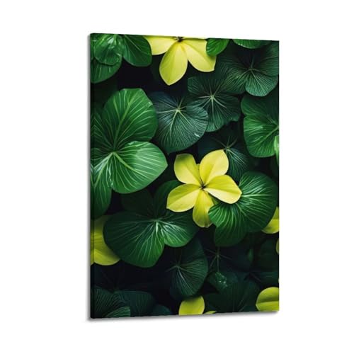 Poster plante jaune ZHOUKEG déco nature pour chambre élégante