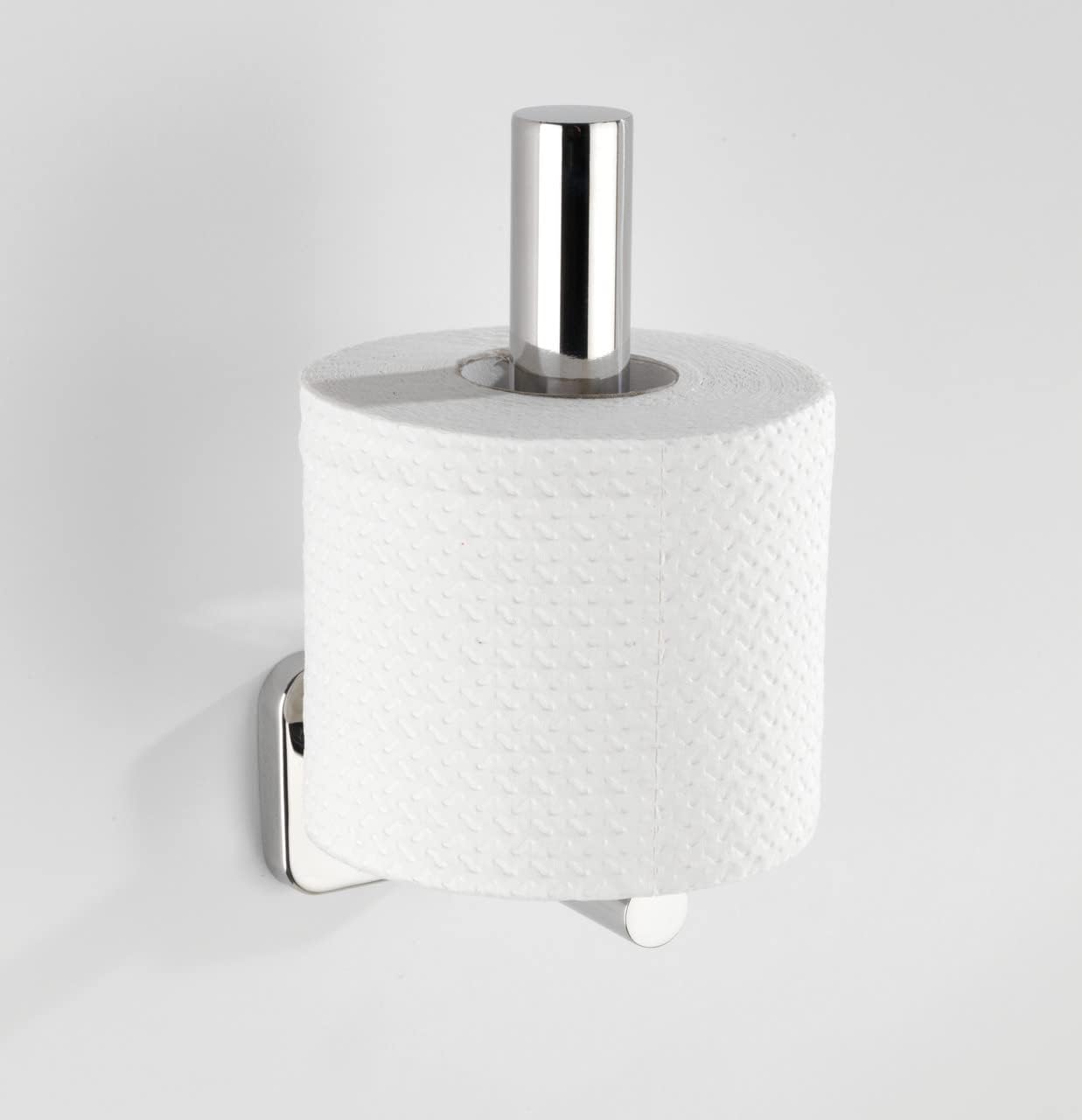 WENKO Mezzano Spare Toilet Roll Holder, 7.5 x 18.5 x 12.5 cm, Glossy