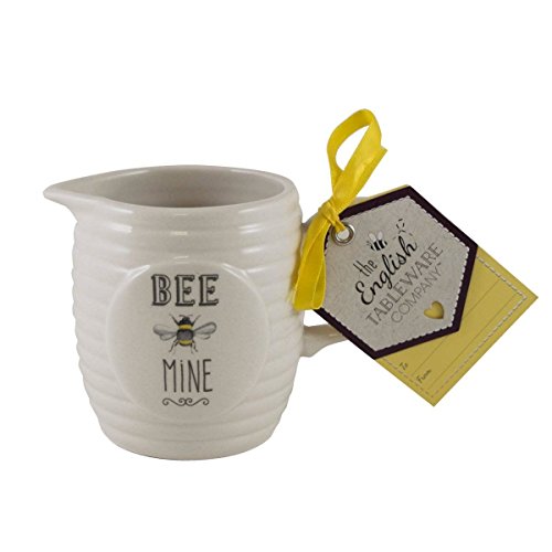 English Tableware Company Bee Happy Bee Mine Creamer Milk Jug 6.76 fl oz