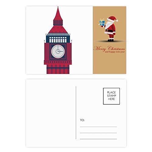 Cartes postales Big Ben drapeau du Père Noël à offrir aux amateurs de Londres