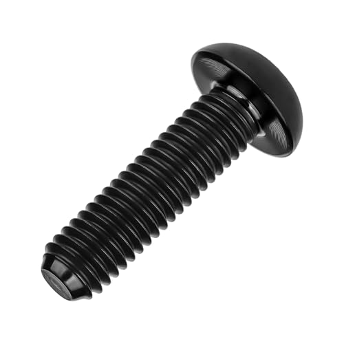 Image of Titanium Bolt M4x6 8 10 12 15 20mm Hex Head Screws for Bicycle Pack of 4 (Black, M4x15mm)