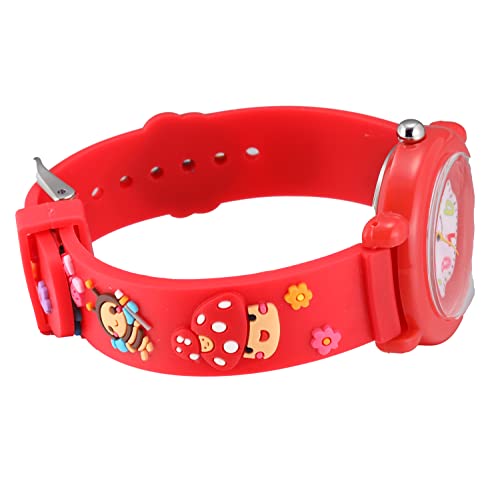 Image of Jewtme Kids Time Teacher Watches 3D Cute Cartoon Silicone Children Toddler Butterfly Wrist Watches for Ages 3-10 Boys Girls Little Child