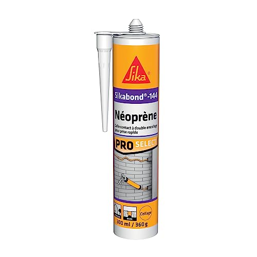 SIKA - Colle contact à prise immédiate - SikaBond-144 Néoprène Marron - Multi-usages - Très bonne adhérence sur de nombreux supports courants du bâtiment - 300ml