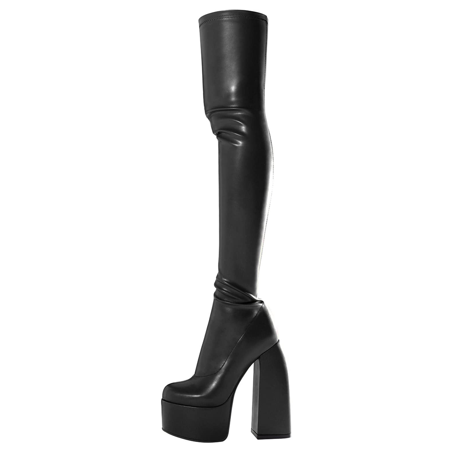 Bottes de mode pour femmes talons super hauts 14cm et plateforme - 8