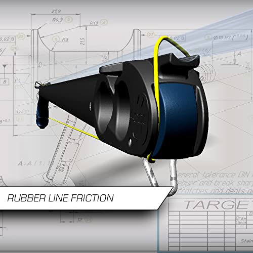 Foto von SEAC Unisex – Erwachsene Target Harpune zum Speerfischen mit doppelter Mündung für Rundschlingen, schwarz, 110 cm