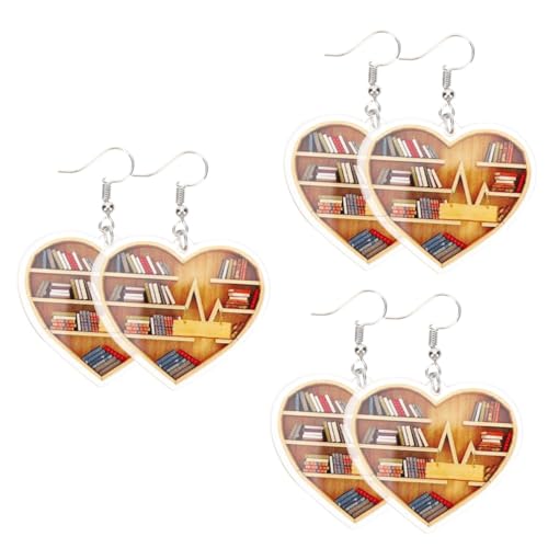Boucles d'oreilles livre cadeau Saint-Valentin original pour femme
