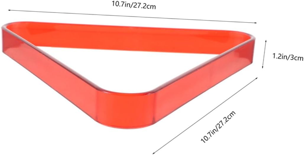 2pcs Billiard Triangle Rack Material Pool Table Ball Holder Stable Organizer for Standard Sized Balls Suitable for Home Club and Party Use