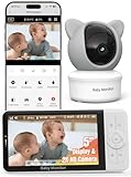 iFamily Smart Video Baby Monitor with APP and Video Camera, Cry&Sound Monitor, Motion Tracking&Monitor, Secure WiFi Lock, 2K Night Vision.