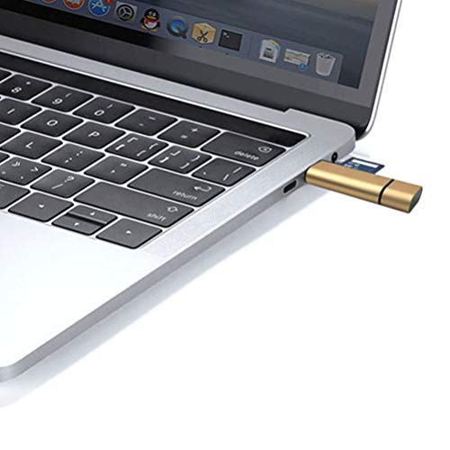 Leitor de cartão USB C da UKCOCO com cartão de memória SD TF de duas vias adaptador de leitor OTG un