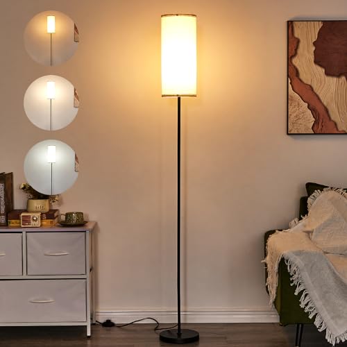 Lámparas De Piso, Home Improvement YOMYM Lámpara de pie para sala de estar, Lámpara de pie regulable con visualización, lámpara moderna de pie con interruptor de pie, para sala de estar,...