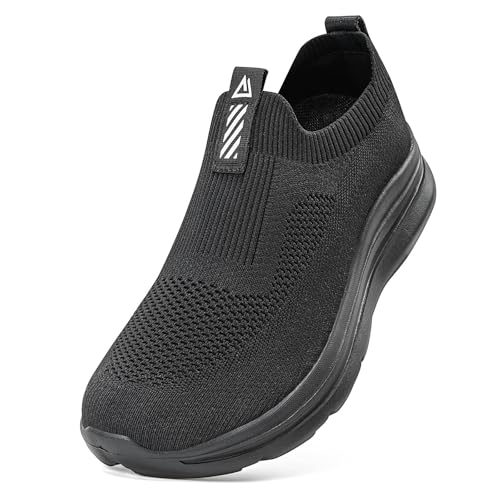 ODCKOI Herren Slip on Sneakers Mesh Atmungsaktiv Laufschuhe Bequem Turnschuhe Outdoor Fitness Sportschuhe Leichtgewichts Straßenlaufschuhe-QUANHEI-43