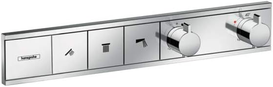 hansgrohe 15381000 RainSelect Thermostatic Mixer for 3 Outlets, Chrome