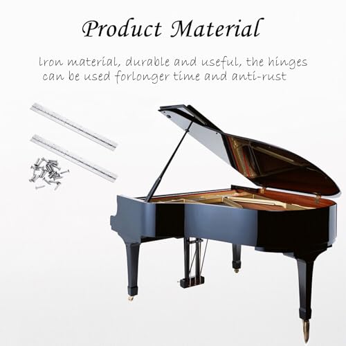 YTOOK 12 Inch Piano Hinge, 2Pcs Stainless Steel Continuous Piano Hinges with Holes - Image 4