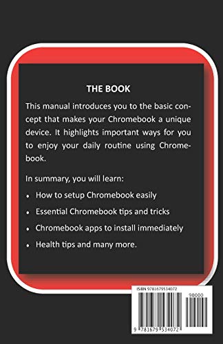 Chromebook Manual For Beginners: Chrome Book User Guide For New Users And Seniors Including Health Tips For Using Chrome Book #TOP1