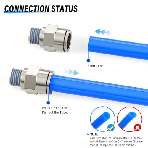 Conector Tailonz neumático hermético para evitar fugas en tubos de 1/2 pulgada 6