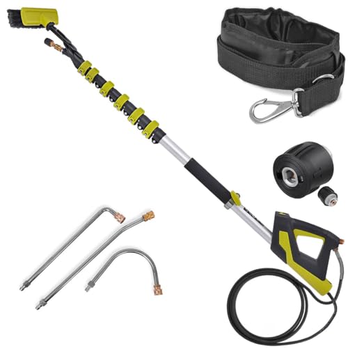 Techkar Lance télescopique - Manche télescopique - Lance télescopique - Lance de jet télescopique - Compatible avec Kärcher K2-K7 - Lance haute pression...