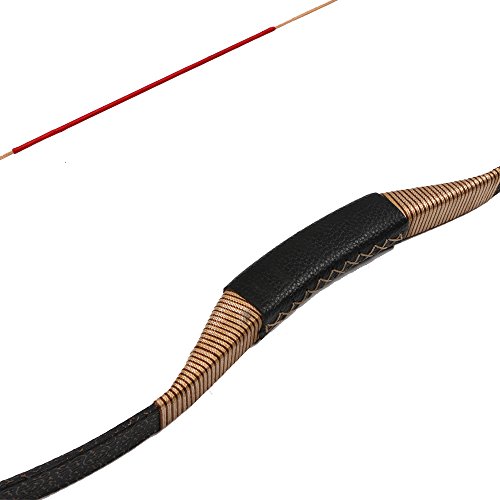 Toparchery Traditional Recurve Bow 53'' Archery Hunting Handmade Horse Bow Longbow 35 Lbs #TOP5