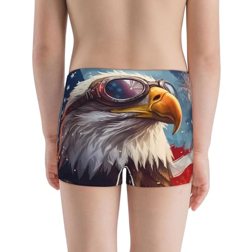 Boys' Cotton Boxer Brief Soft Underwear-Bald Eagle Pilot3