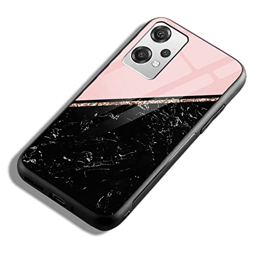 Image of COLORflow Back Cover Compatible with OnePlus Nord CE 2 Lite 5G | Black Marble Pink | Shockproof TPU Bumper Cover with Camera Protection Back Cover Compatible with OnePlus Nord CE 2 Lite 5G