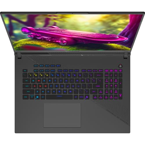 ROG Strix G18 Gaming Laptop, AMD Ryzen 9-8940HX, 16 GB DDR5 RAM, 2 TB PCIe SSD, 18" 2.5K (2560x1600) Nebula Display 240Hz, Nvidia G-Force RTX 5070, 4-Zone RGB Keyboard, W11 Home, Eclipse Gray - Notebook - Immagine 4
