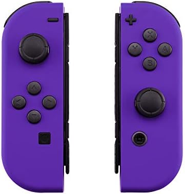 eXtremeRate Soft Touch Grip Mint Green & Heaven Blue Housing with Full Set Buttons, DIY Replacement Shell Case for Nintendo Switch Joycon & Switch OLED Joy con  Console Shell NOT Included