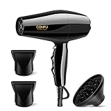 Professional Ionic Salon Hair Dryer, CONFU 1875 Watt Negative Ions Ceramic Quick Drying Blow Dryer,