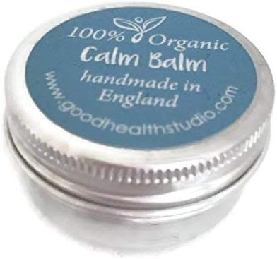 Calm Balm - De Stress, Relax, 100% Organic, for him, for her, for Adults & Kids 6mths+ Natural Aromatherapy, Handmade in Wiltshire. Pulse Points, Body Balm. EcoFriendly, NO Nasties