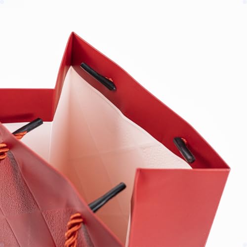 Sacola De Vinho Garrafa Presente De Papel Fundo Reforçado Para Bebidas 40x10x9 Texturizada Resistent