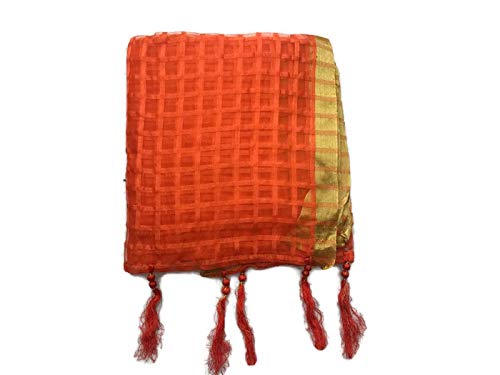 s h a h i t a j Men's Traditional Rajasthani Turban/Safa/Pagdi/Pheta Cloth (Orange) for Barati/Groom/Social Occasion-picture-10