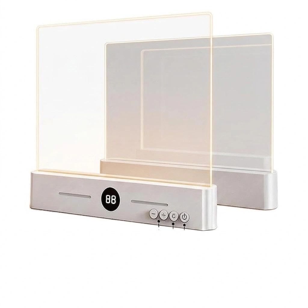 Luminpage Lampada LED Lettura USB Ricaricabile Trasparente Portatile (Nero)