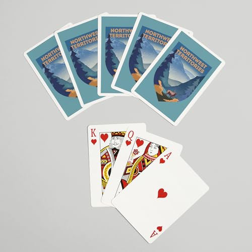 Naipes Poker Northwest Territories Litografía 52 cartas miniatura 7