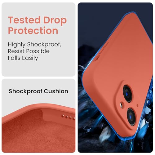 Image of FireNova Designed for iPhone 15 Case, Silicone Upgraded [Camera Protection] Phone Case, Soft Anti-Scratch Microfiber Lining Inside, 6.1 inch, Pink Pomelo