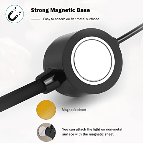 Hengbo Led Sewing Machine Light, 6000K Daylight Magnetic Led Work Light With Flexible Gooseneck For Sewing Machine Workbench Lathe Drill Presses 3D Printer #TOP4
