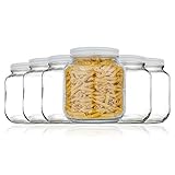 Kitchentoolz - Tarro de boca ancha con tapa de metal hermética, almacenar y enlatar – sin BPA y apto para lavavajillas