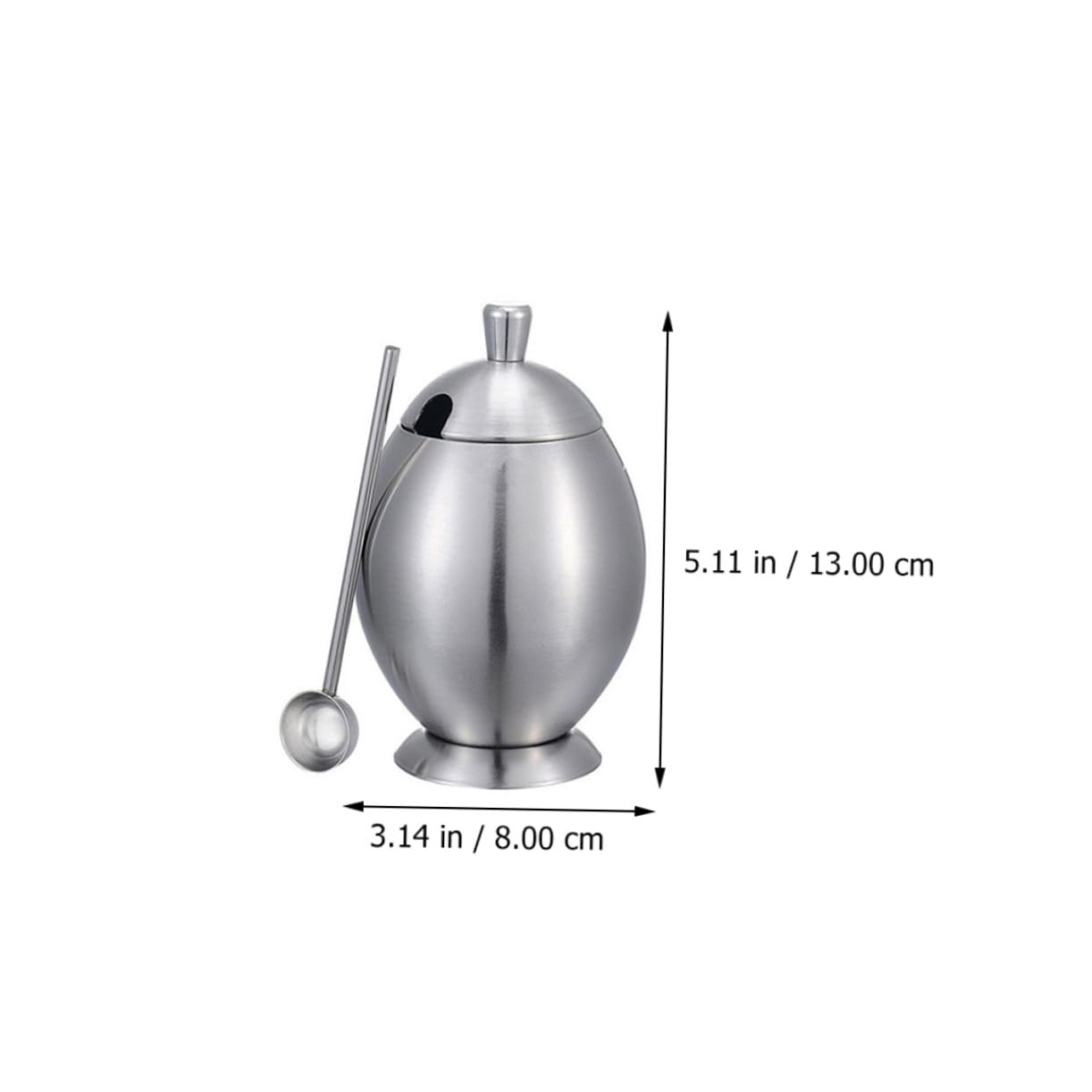 Gatuida Barattolo Versatile Coperchio e Cucchiaio in Acciaio Inossidabile 304 per Condimenti per Uso Domestico in Cucina e Sala da Pranzo