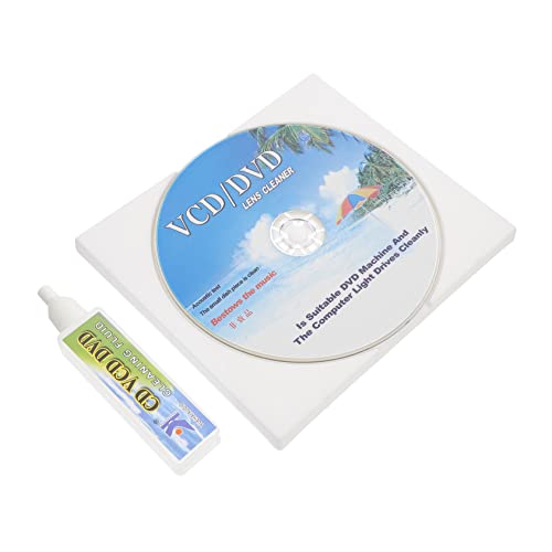 LIGIGWASH CD DVD Vcd Player Reinigungsset Teilig mit Reinigungslösung Effektives CD Linsenreinigungswerkzeug zur Gerätelebensdauerverlängerung und Bild und Tonqualitätsverbesserung