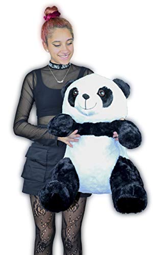 ML Orso Panda di peluche di dimensioni giganti, 60 cm, con peluche morbido e pelle abbondante e setosa, dimensioni giganti, 60 cm, regalo per il giorno degli innamorati