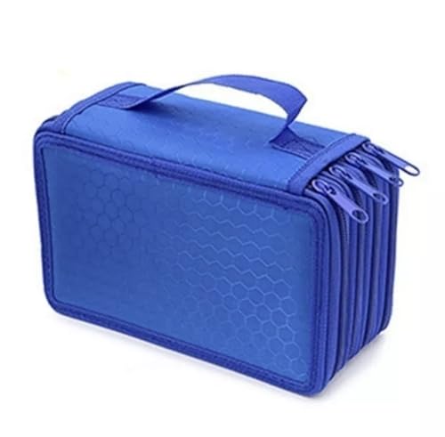 Estojo Escolar/Estojo Box/Estojo De Lápis De Quatro Camadas Com 72 Furos De Cor/Material (Azul)