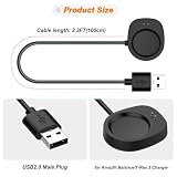 Xiatiaosann Kabel do ładowania USB do Amazfit Balance/T-Rex 3, przenośna stacja ładująca do Amazfit Balance i T-Rex 3 Smart Watch (2, 1 m)