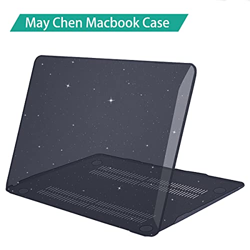 Image of ZORBES Laptop Cover for MacBook Air 13 Inch M1 A2337 A2179 A1932 13.3 Inch Hard Shell Case for Apple 2020 2019 2018 Mac Book Air Cover Keyboard Case Screen Protector Dust Plug Black Clear Glitter