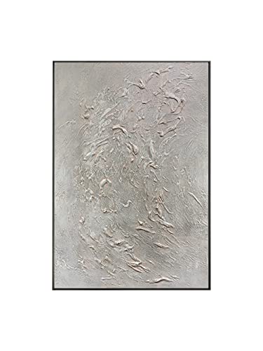 Peinture décorative de salon wabi-sabi grand format pour habiller grand mur vide